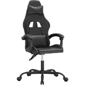 vidaXL Gamestoel kunstleer zwart