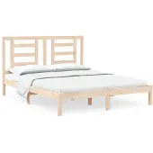 vidaXL Bedframe zonder matras massief grenenhout 150x200 cm