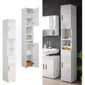 Vicco Badkamerkast Irma Wit Hoogglans 30 x 192 cm, Model 35915
