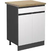 Vicco R-Line Keukenonderkast – 60 cm, AP Eik Wit