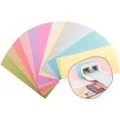 Edelman Cardstock - Multipack Pastel - 11,4 x 30,5 cm - 60 vellen - Glad - 216 g