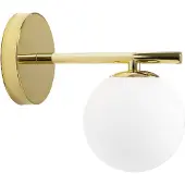 Toolight Wandlamp Wandlamp Glazen Bol Goud APP684-1W