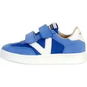 Victoria Sneakers 'Niedrige Ledersneaker für Kinder' blauw