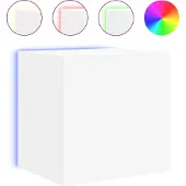 Sonstiges Tv-wandmeubel met LED-verlichting 40,5x35x40 cm wit
