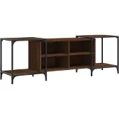 Syfax Tv-meubel 153x37x50 cm bewerkt hout bruin eikenkleur
