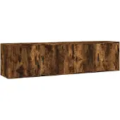 vidaXL Tv-wandmeubels 2 st 80x34,5x40 cm gerookt eikenkleurig