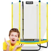 Neo-Sport Kindertrampoline 140 cm - 4,5ft - geel groen