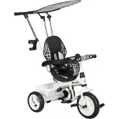 HOMCOM Kinderdriewieler Metaal, Kunststof 105L x 47B x 98H cm Wit