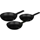 Berlinger Haus BH7095, Friteuse set, Zwart, Marmerlook, Zwart, Keramisch, Elektrisch, Gas, Halogeen, Inductie, 3-delig