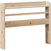 vidaXL Hoofdbord met schappen 100 cm massief grenenhout