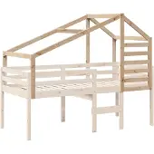 vidaXL Kinderbedhuisje 198x97x113 cm massief grenenhout
