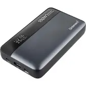 Intenso HE20000 grey Powerbank 20000 mAh Quick Charge, USB PD Li-ion USB-A, USB-C Grijs-zwart