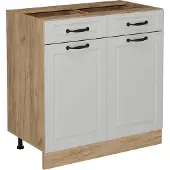 Vicco R-Line Keukenonderkast – 80 cm zonder werkblad Wit Landhuis