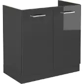 Vicco R-Line Wastafelkast – 80 cm zonder werkblad Antraciet Hoogglans
