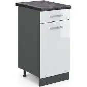 Vicco R-Line Keukenonderkast – 40 cm, WB Antraciet Wit Hoogglans