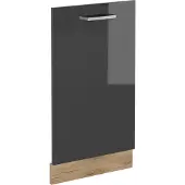 Vicco R-Line Vaatwasser deksel – 45 cm zonder werkblad Antraciet Hoogglans