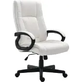 CLP XL Sparta Bureaustoel - ergonomische - voor volwassenen - kunstleer - wit