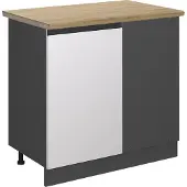 Vicco R-Line Hoekkast – 86 cm, WB Eik Wit