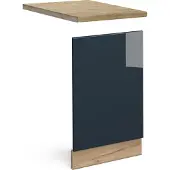 Vicco Fame-Line Keukenkasten – 45 cm, WB Eik Donkerblauw hoogglans