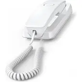 Gigaset DESK 200, Analoog telefoon, draadloos handset met kabelverbinding, 10 contacten, wit
