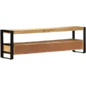 Syfax Tv-meubel 150x30x45 cm massief mangohout