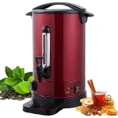 Arebos Catering Koker 8,8L | roestvrij Staal Warmwaterdispenser 950W | Heetwaterkoker | Theekoker met traploze temperatuurregelaar 30-110 °C |Thee Koffie Glühwein Ketel | Waterkoker | Glühweinfornuis