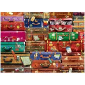 Eurographics Puzzel, 1000 stukjes, afbeelding: reiskoffers. Artikelnummer: 6000-5468