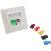 InLine RJ45 (m) afsluitcovers voor RJ45 (v) poorten - 100 stuks / groen