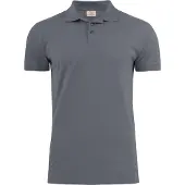 Printer Surf Stretch Polo Pique Heren Staalgrijs maat L heren