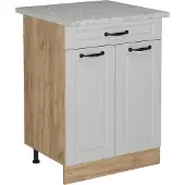 Vicco Keukenonderkast R-Line Wit Landhuis 60 cm WB Marmer, Model 53318