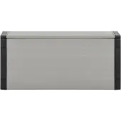 vidaXL Tuinafvalbak 85x34x40 cm grijs