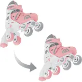 Globber 2 in 1 Rollerblading voor kinderen Maat 26-29 Pastelroze