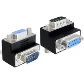 DeLOCK Seriële RS232 haakse adapter 9-pin SUB-D (m) - 9-pin SUB-D (v) - versie 1