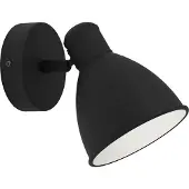 Eglo San Peri 1, oppervlaktemontage, 1 lamp, GU10, IP44, zwart, wit
