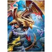 Sonstige Verlage Dragon Clan, een puzzel van 1000 stukjes, ontworpen door Ann Stokes