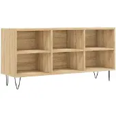 vidaXL Tv-meubel 103,5x30x50 cm bewerkt hout sonoma eikenkleurig