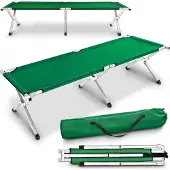 Tresko Tresko-XL campingbed- groen- 210cm-veldbed-ligbed- logeerbed- opklapbed -200kg