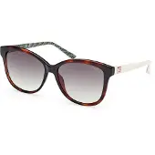 GUESS Square Vrouw Donker Havana Groen Kleurverloop GU7920
