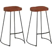 Syfax Barkrukken 2 st Gavin 50x40x78 cm massief mangohout
