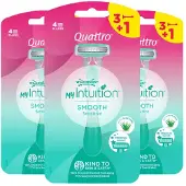 Wilkinson 3x Wegwerpscheermesjes Quattro For Woman 4 stuks