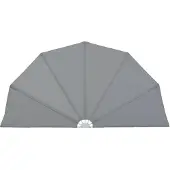 Syfax Opvouwbare terraswand, grijs, 160 cm