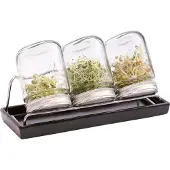 Eschenfelder Kiemglas Systeem 3x750 ml met afdrupschaal antraciet