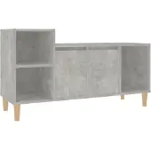 Syfax Tv-meubel 100x35x55 cm bewerkt hout betongrijs