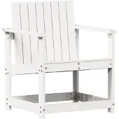Syfax Tuinstoel 62x56x77 cm massief grenenhout wit