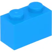 LEGO : 100 stenen (1x2) in de kleur 'Donkerblauw'