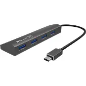 Raidsonic IB-AC6405-C 4-poorts USB-C-hub Zwart