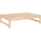 vidaXL Tuinvoetenbank 120x80 cm massief grenenhout
