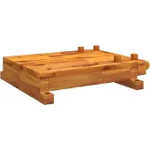Syfax Tafelwerkbank met bankschroef 52x44x9,5 cm massief acaciahout