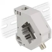 DeLOCK DIN rail Adapter with Keystone F female to F female