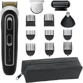 Rowenta TRIM & STYLE TN9140, Zwart, Zilver, 0,5 mm, 4,2 cm, Geschikt voor baard, oren, neus, RVS, Werkt op batterijen